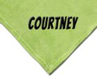 Luxury Plush Competition Blanket - Lime Green with Personalization