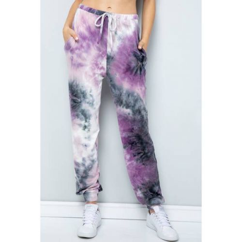 Tie Dye Joggers - Purple | Dream Duffel
