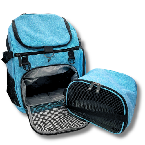 can mini elite hold 2 backpack Mini Elite Backpack - Blue Sparkle